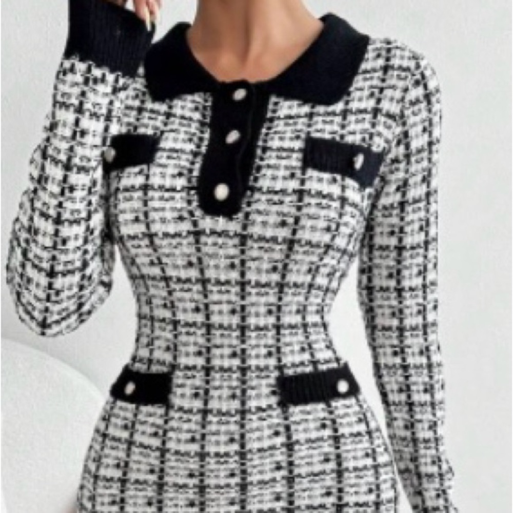 Women long dress sweater